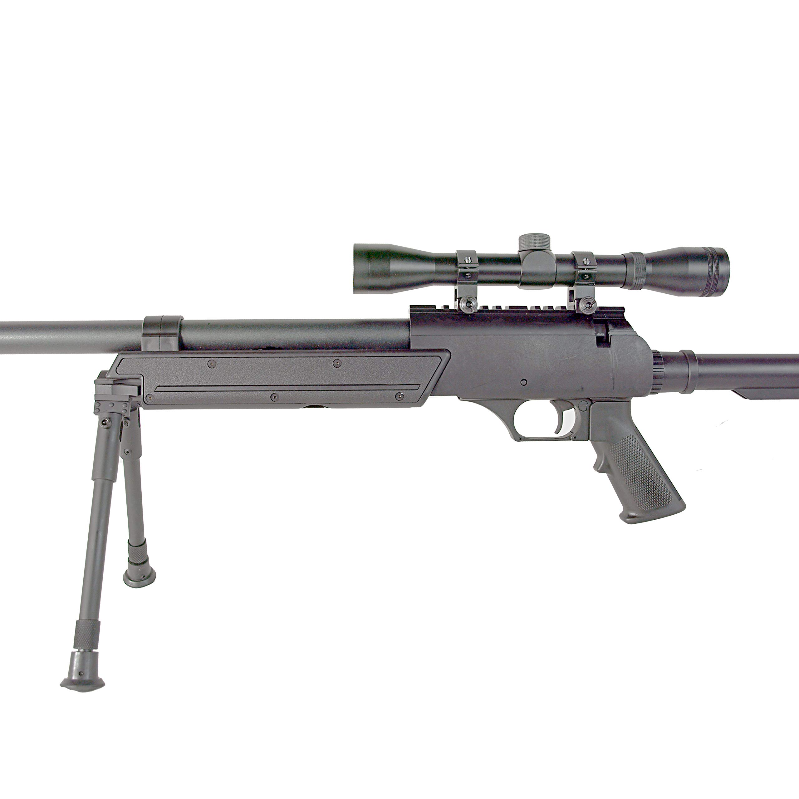 BBTac High-Power Precision Spring Airsoft Sniper Rifle - Heavy Duty Metal Construction with 3x32 Scope & Adjustable Bipod - Ideal for Target Shooting, Airsoft Battles & Outdoor Training