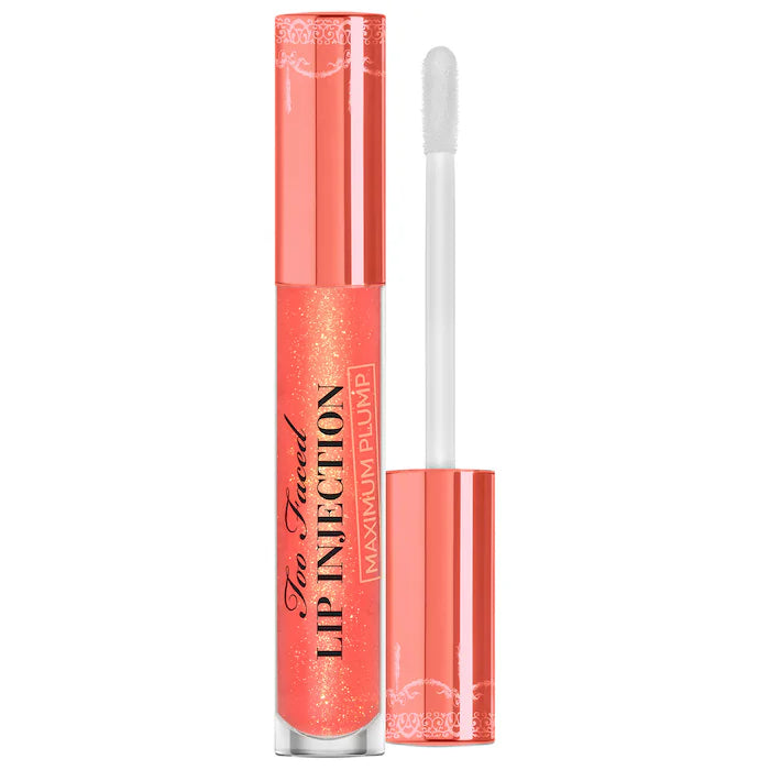Too Faced Lip Injection Maximum Plump Lip Volumizer - Instant Lip Plumper for Fuller, Juicy Lips | Perfect for Date Night, Parties & Everyday Glam