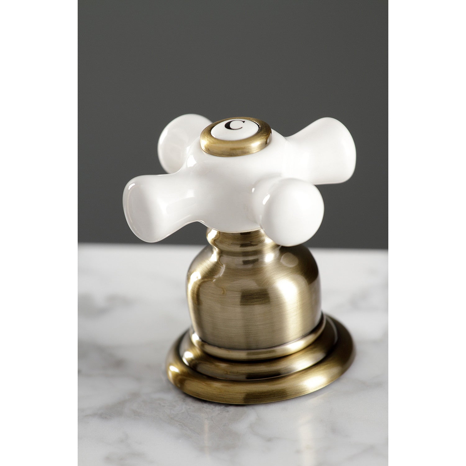 American Classic FSC19733PX Two Handle 3 Hole Widespread Bathroom Faucet with Brass Pop-Up Drain in Antique Brass - Perfect for Vintage Style Bathroom Renovations and Modern Home Upgrades