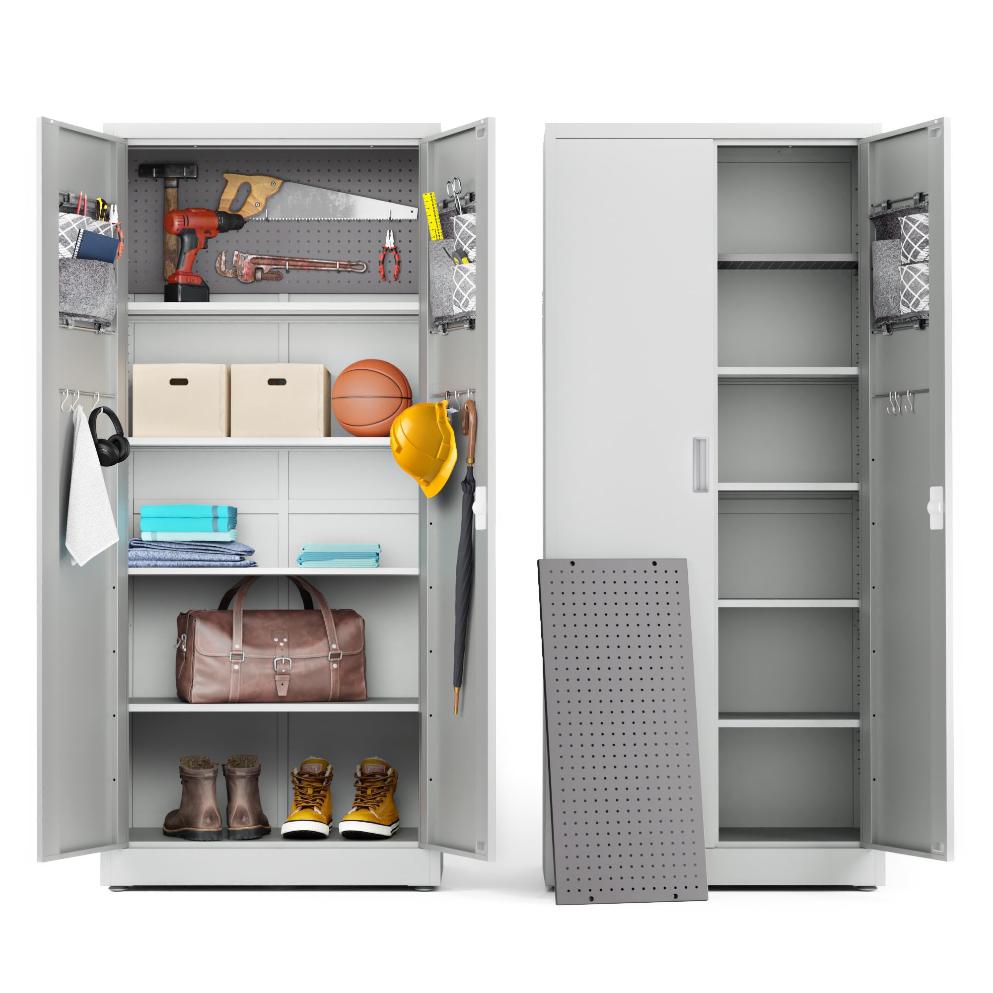 Heavy Duty Locking Metal Storage Cabinet - 71