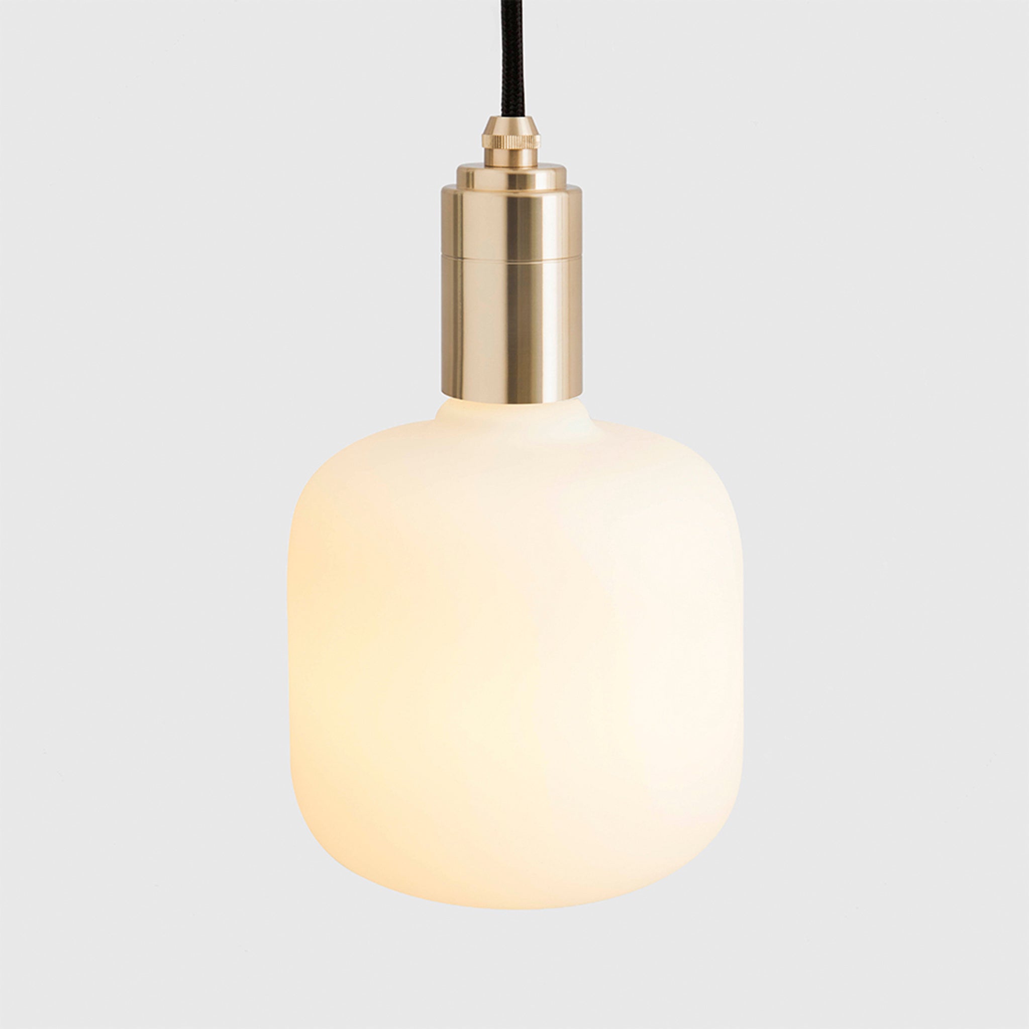 Oblo Brass Pendant Light - Modern Hanging Ceiling Fixture for Dining Room, Kitchen & Bedroom Lighting