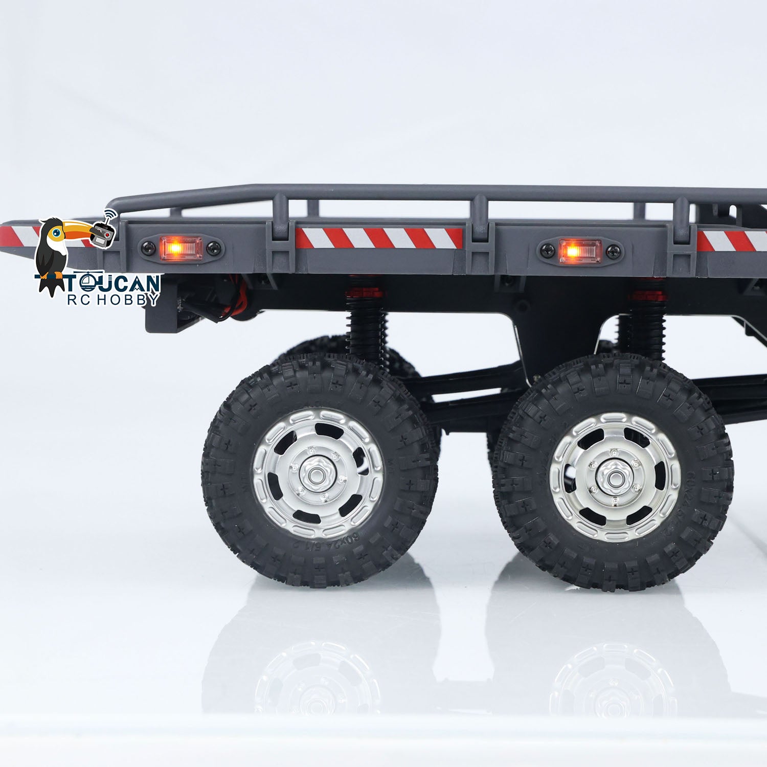 1/18 Scale CR18P 6WD RC Rock Crawler - Remote Control Off-Road Truck with 2-Speed Transmission & LED Lights | Fast Free Shipping RTR Flatbed Trailer | Perfect for Trail Adventures, Backyard Crawling & Off-Road Racing