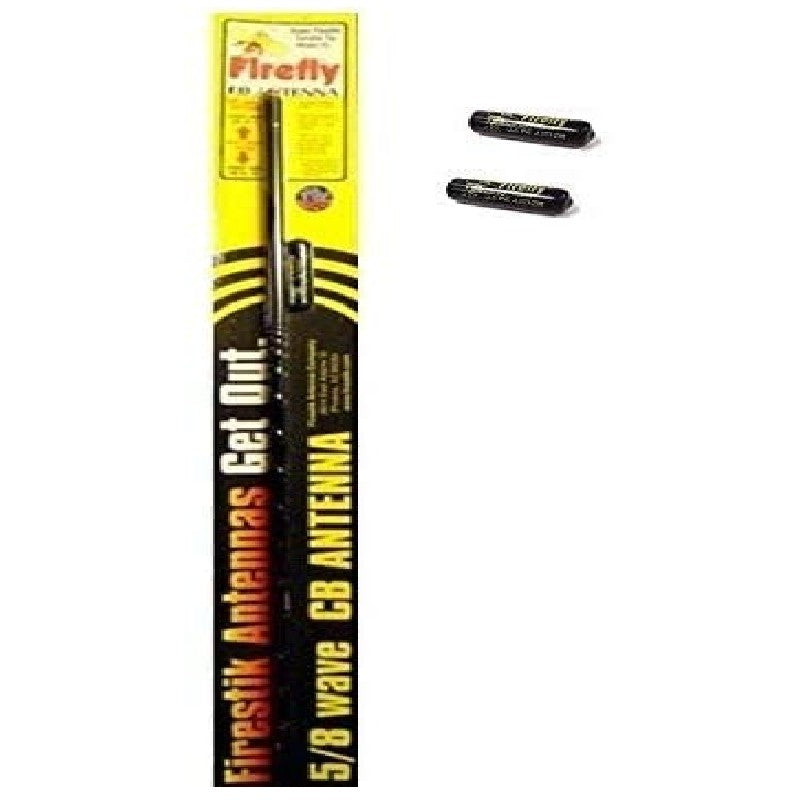 FIRESTIK FL4B 4 Foot Adjustable CB Radio Antenna with Extra Tip Covers - Perfect for Truckers, Off-Road Vehicles & Emergency Communication