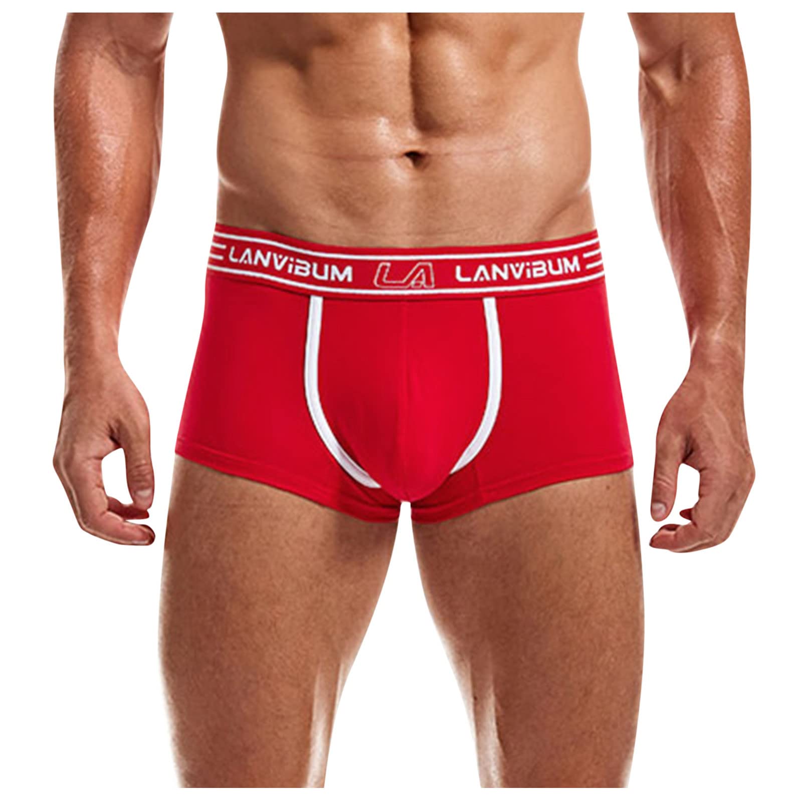 Sexy Men's Boxer Shorts - Breathable Cotton Solid Color Underwear for Casual & Everyday Wear | Perfect for Gym, Sleep & Lounge
