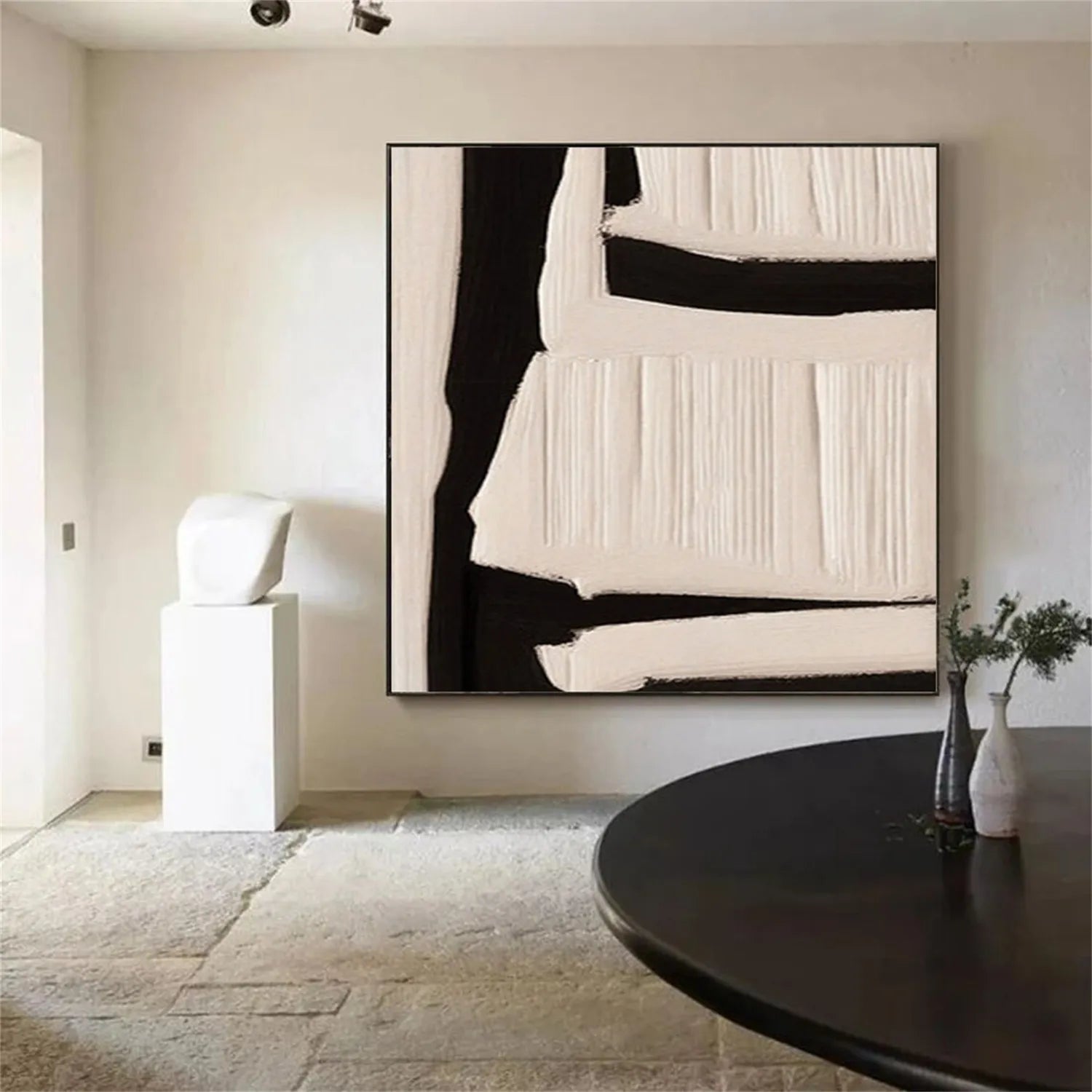Abstract Tranquility Art Painting #WS165 - Modern Wall Decor for Living Room, Bedroom & Office - Handmade Canvas Artwork for Home & Office Decor