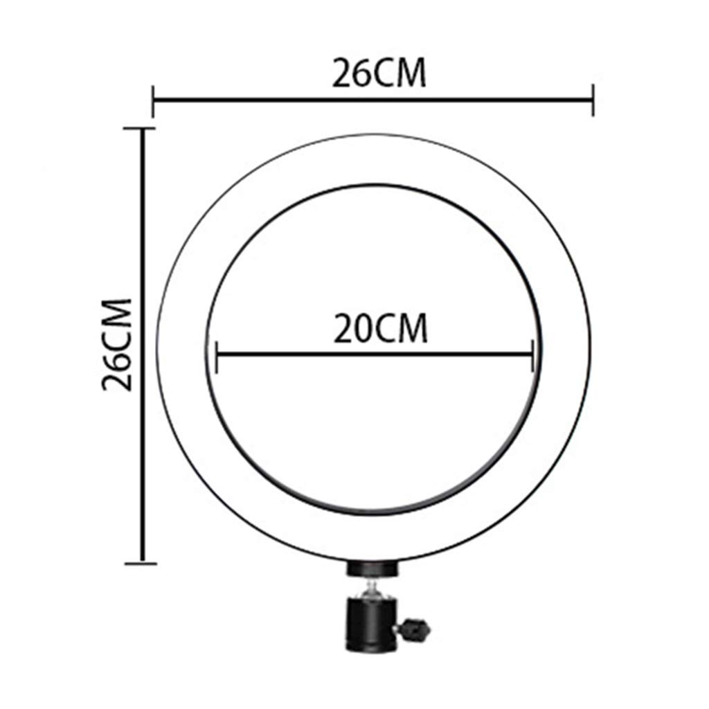 Dimmable LED Ring Light with Tripod & Phone Holder - 31-50cm Professional Makeup Photography Lighting for YouTube, TikTok, Live Streaming & Video Conferencing - Tungsten Carbide Material