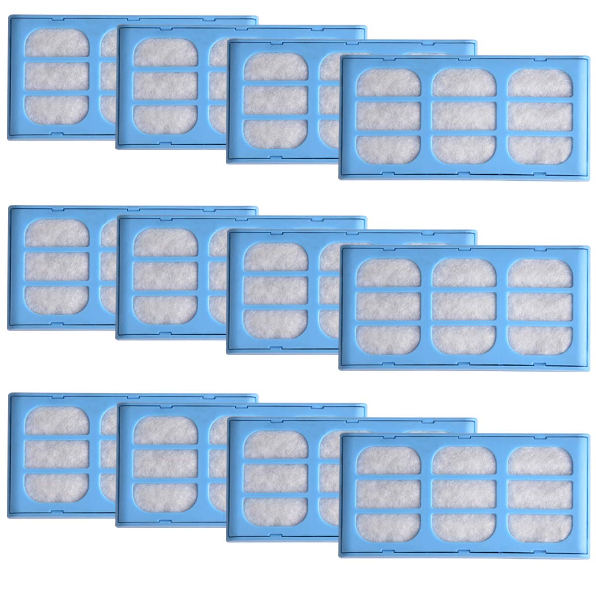 12 Pack Cat Water Fountain Filters - Compatible with Cat & Dog Mate Pet Fountains - Replacement Cartridges for Clean Drinking Water - Perfect for Multi-Pet Households & Automatic Water Dispensers