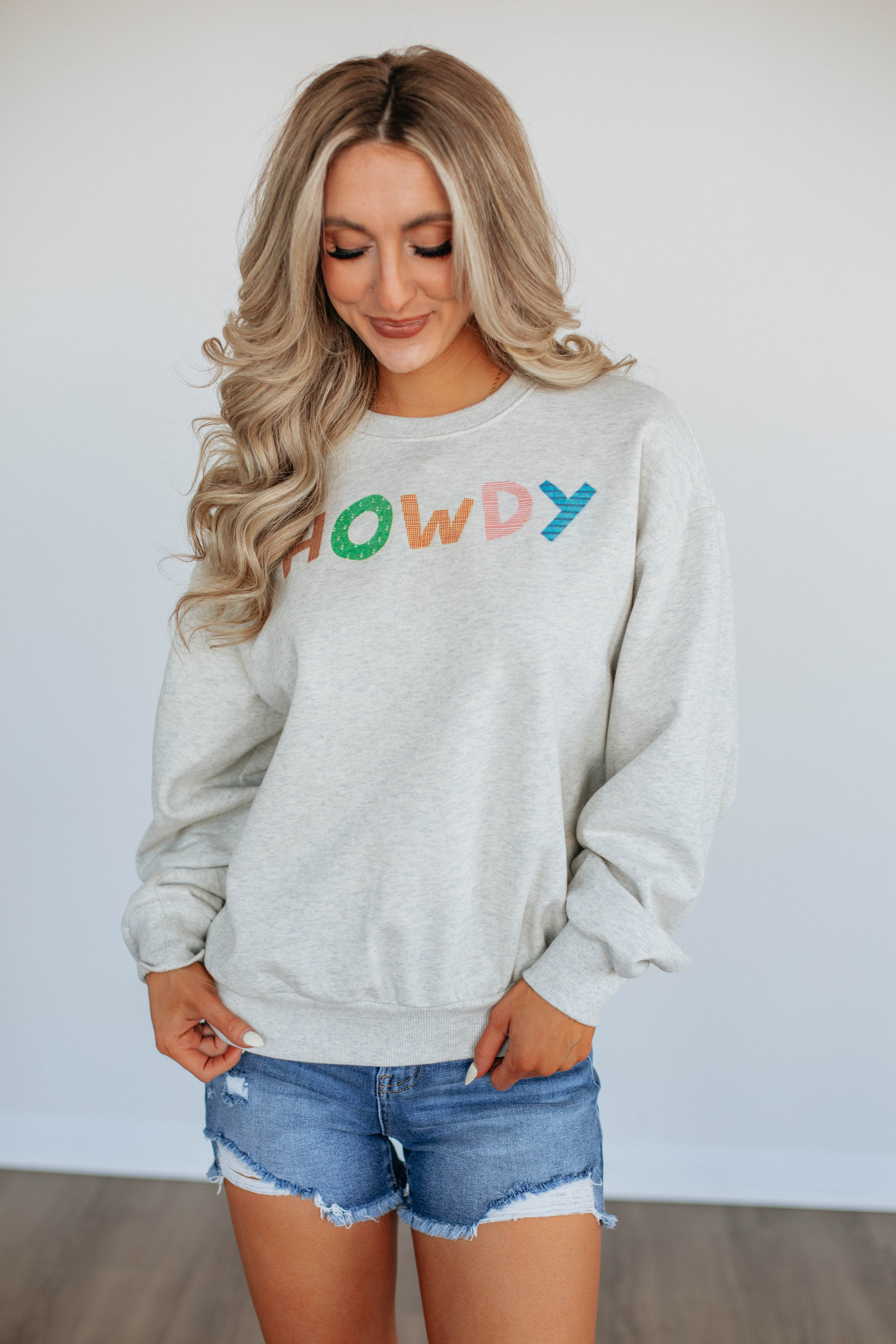 Howdy Crewneck Sweatshirt - Soft Cotton Pullover for Men & Women | Casual Streetwear, Loungewear & Everyday Comfort