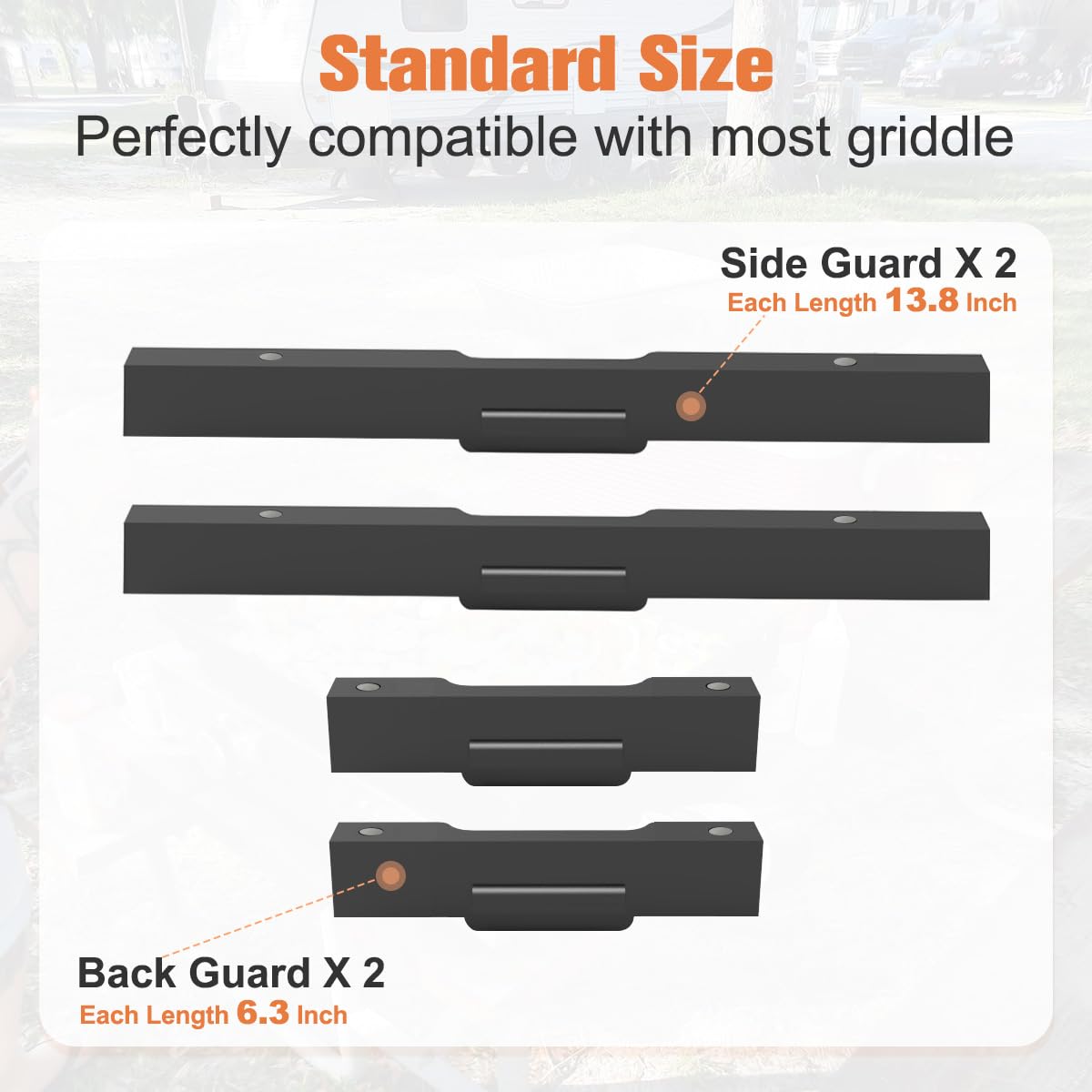 Koutemie Magnetic Wind Guard for Blackstone 17
