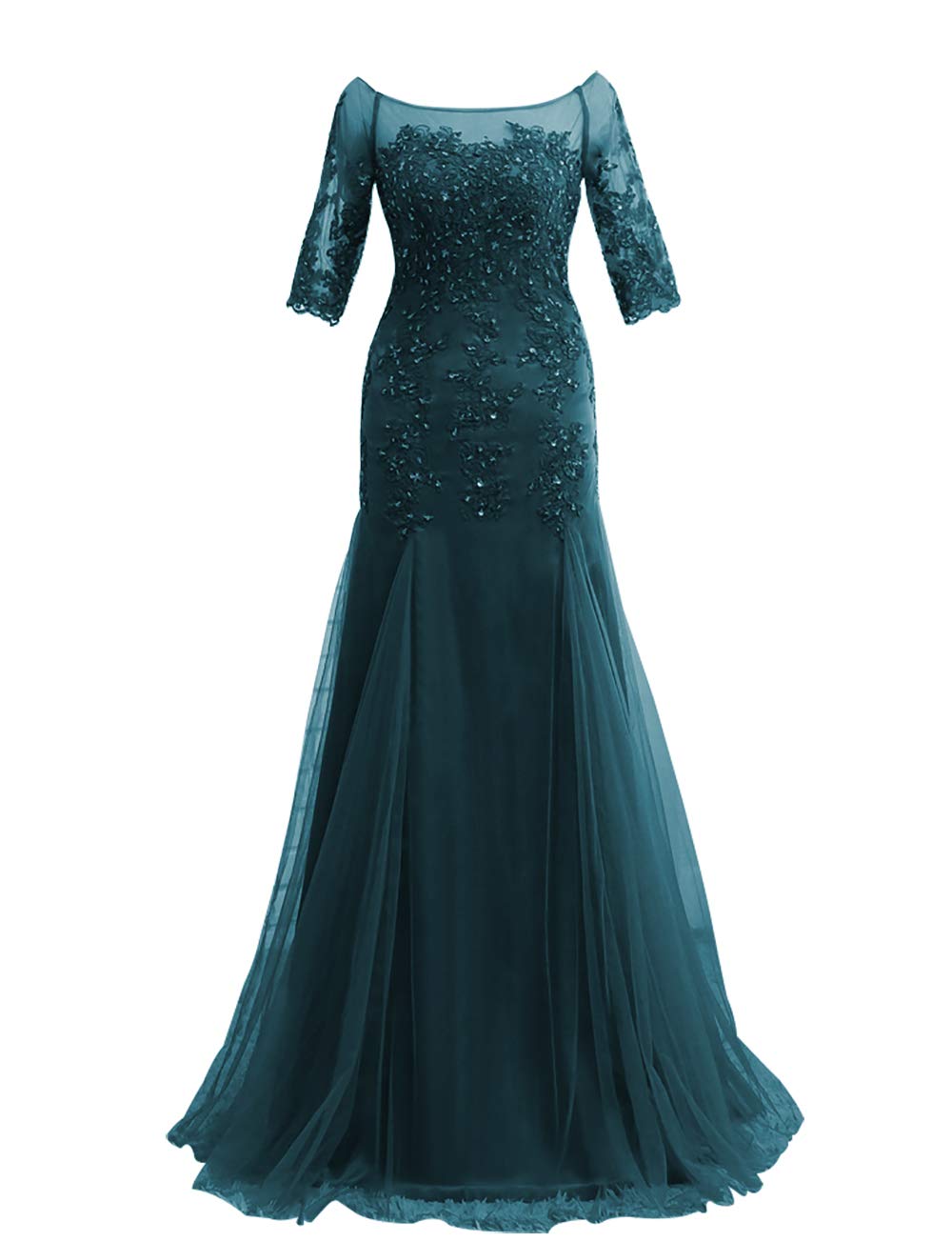 Elegant Long Sleeve Lace Mother of The Bride Dresses - Formal Evening Gowns for Wedding Guest, Special Occasions & Church Events