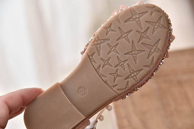 Shining Bows Sandals for Women - Elegant Rhinestone Bowknot Summer Flat Sandals | Comfortable Casual Shoes for Beach, Wedding, Party & Daily Wear