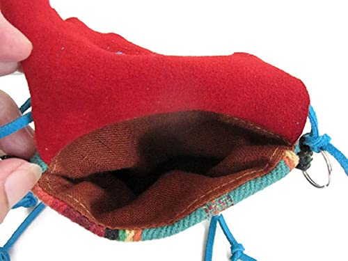 Authentic Native American Style Medicine Bag Necklace - Handmade Leather Pouch with Adjustable Cord for Spiritual Healing, Smudging & Crystal Storage | Perfect for Rituals, Meditation & Boho Fashion Accessories