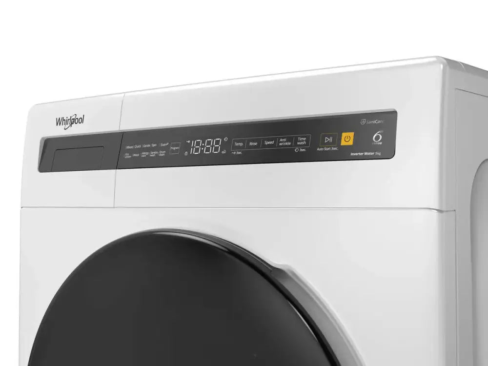Whirlpool FWEB9002IW 9kg Front Load Washing Machine - Energy Efficient, Quiet Operation, Large Capacity for Family Laundry | Perfect for Apartments, Homes & Laundry Rooms