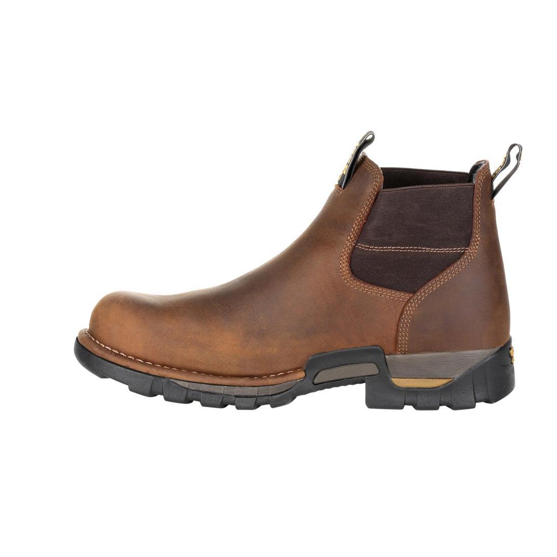 Eagle One Waterproof Chelsea Work Boots for Men - Slip Resistant Safety Shoes for Construction, Hiking & Outdoor Work
