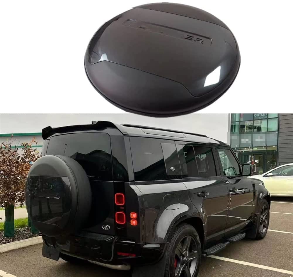 1 Pcs Carpathian Grey ABS Spare Tire Cover for Land Rover Defender 90 & 110 (2020 Model) - Durable Wheel Protection for Off-Road & Adventure Use
