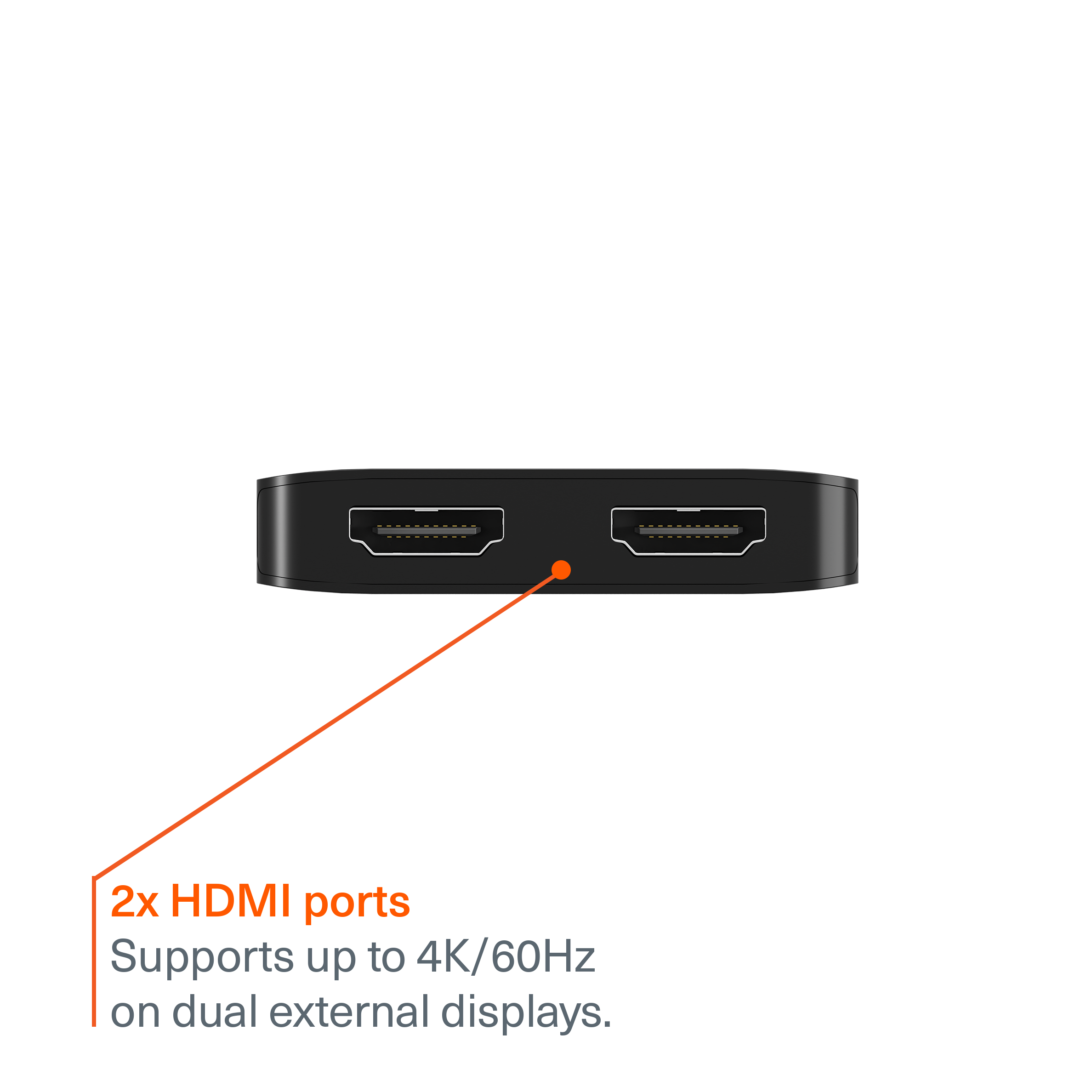 2 in 1 USB C Hub with Dual HDMI Ports - 4K Adapter for MacBook Pro/Air, Dell XPS, iPad Pro - Perfect for Home Office, Online Meetings & Multi-Screen Workstations