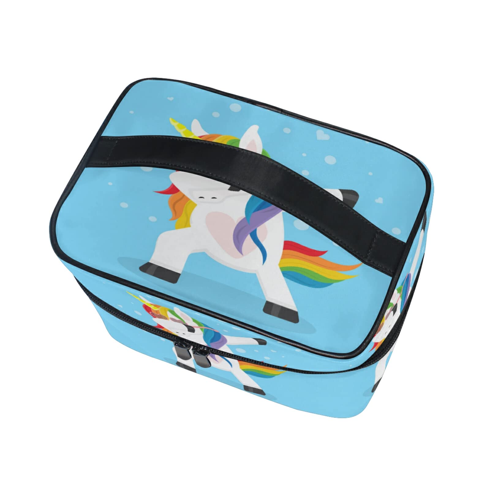**Rainbow Unicorn Makeup Bag for Women - Cute Baby Shower Gift, Cosmetic & Toiletry Travel Organizer - Perfect for Travel, Bridal Showers & Daily Use**