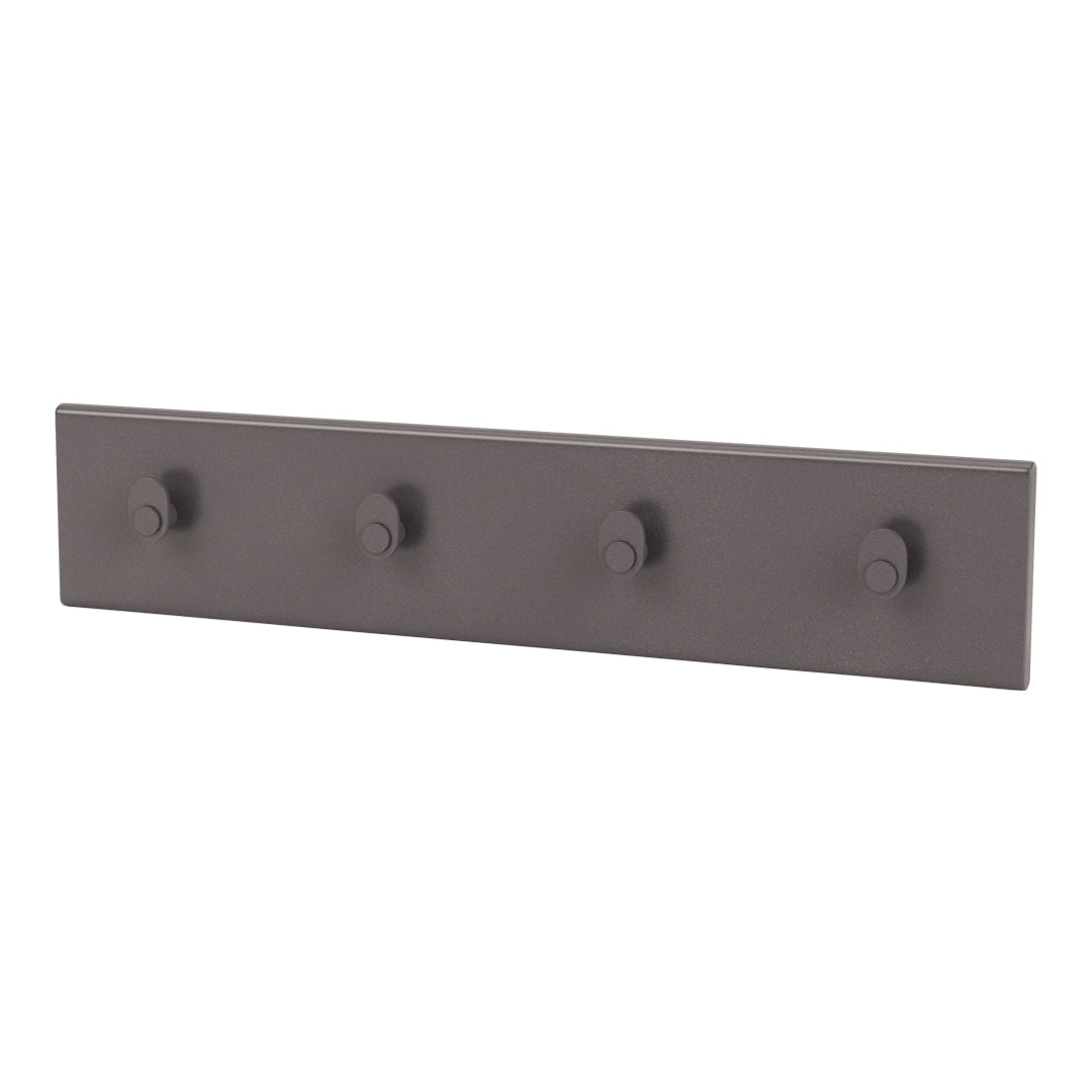 K812 Wall Mounted Coat Rack with 4 Hooks - Space Saving Entryway Organizer for Hats, Jackets & Bags