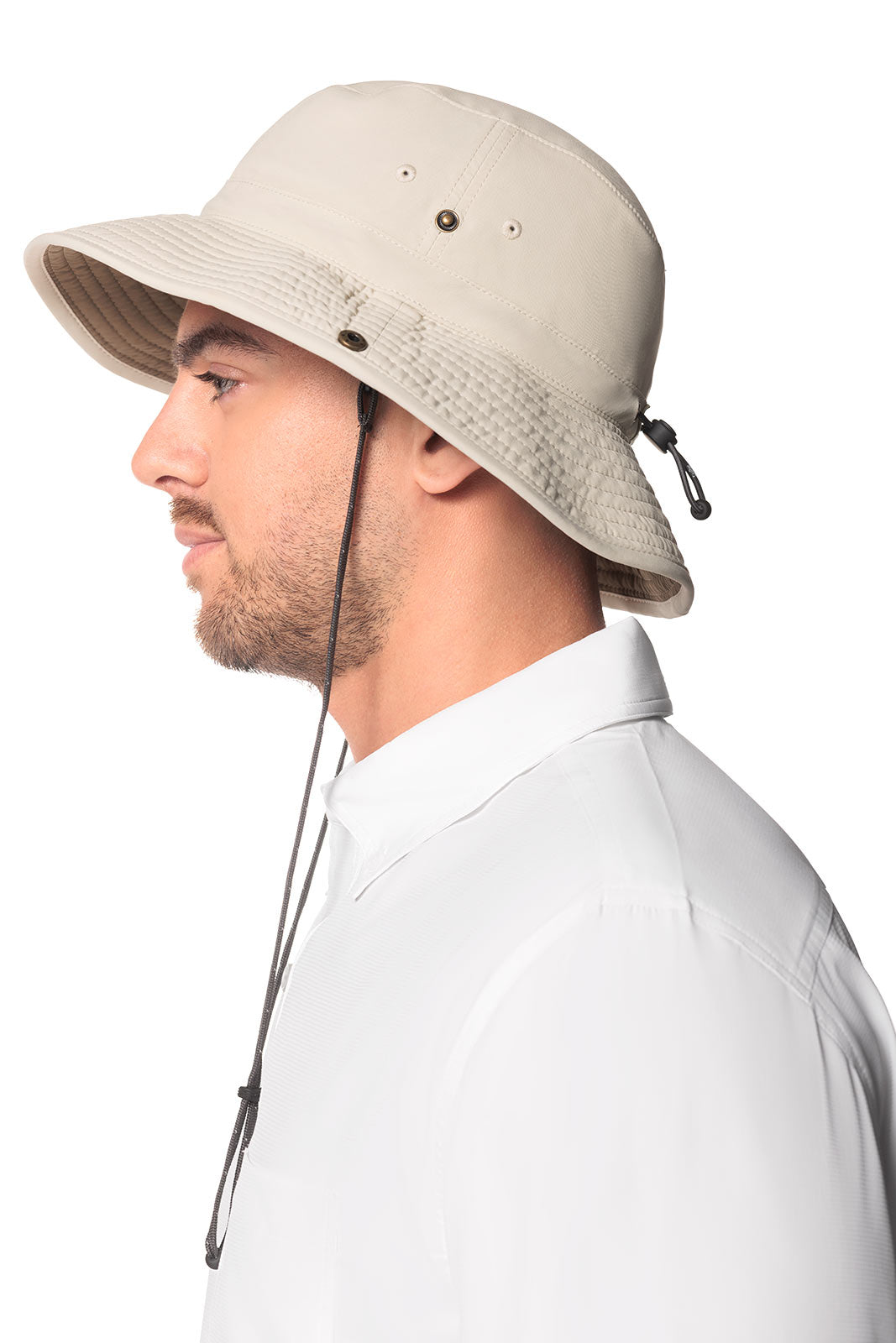 Chase Featherweight Bucket Hat for Men & Women - Lightweight Sun Protection Outdoor Hat in Stone/Khaki - Perfect for Beach, Hiking, Fishing and Summer Travel