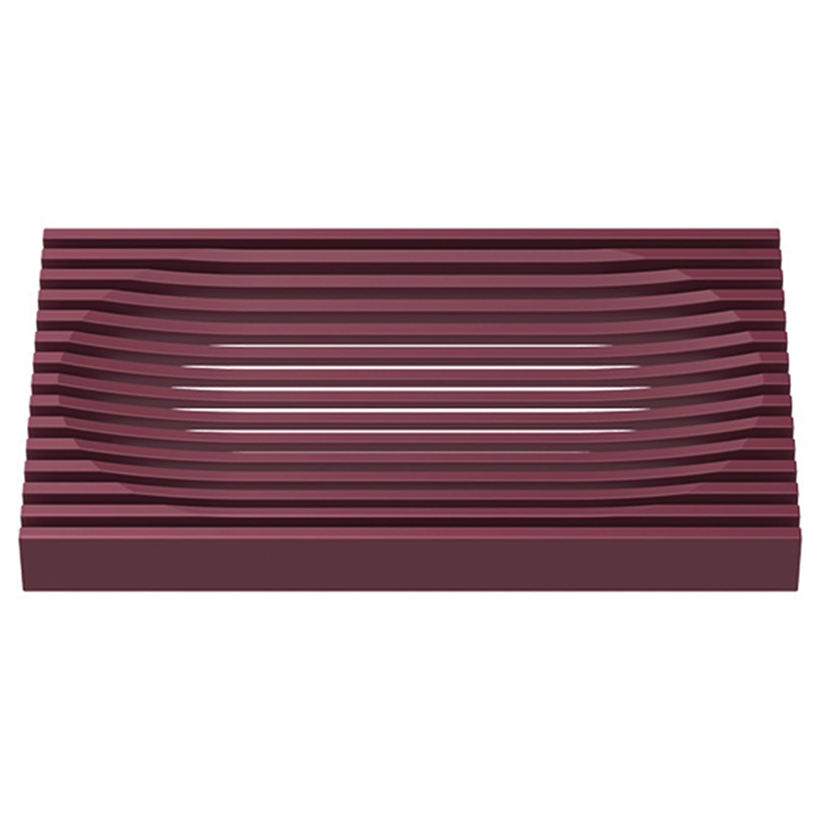 Creative Soft Soap Dish with Drain - Non-Slip Bathroom & Kitchen Soap Holder - Portable Travel Soap Tray - Red - Perfect for Showers, Sinks & On-the-Go Use