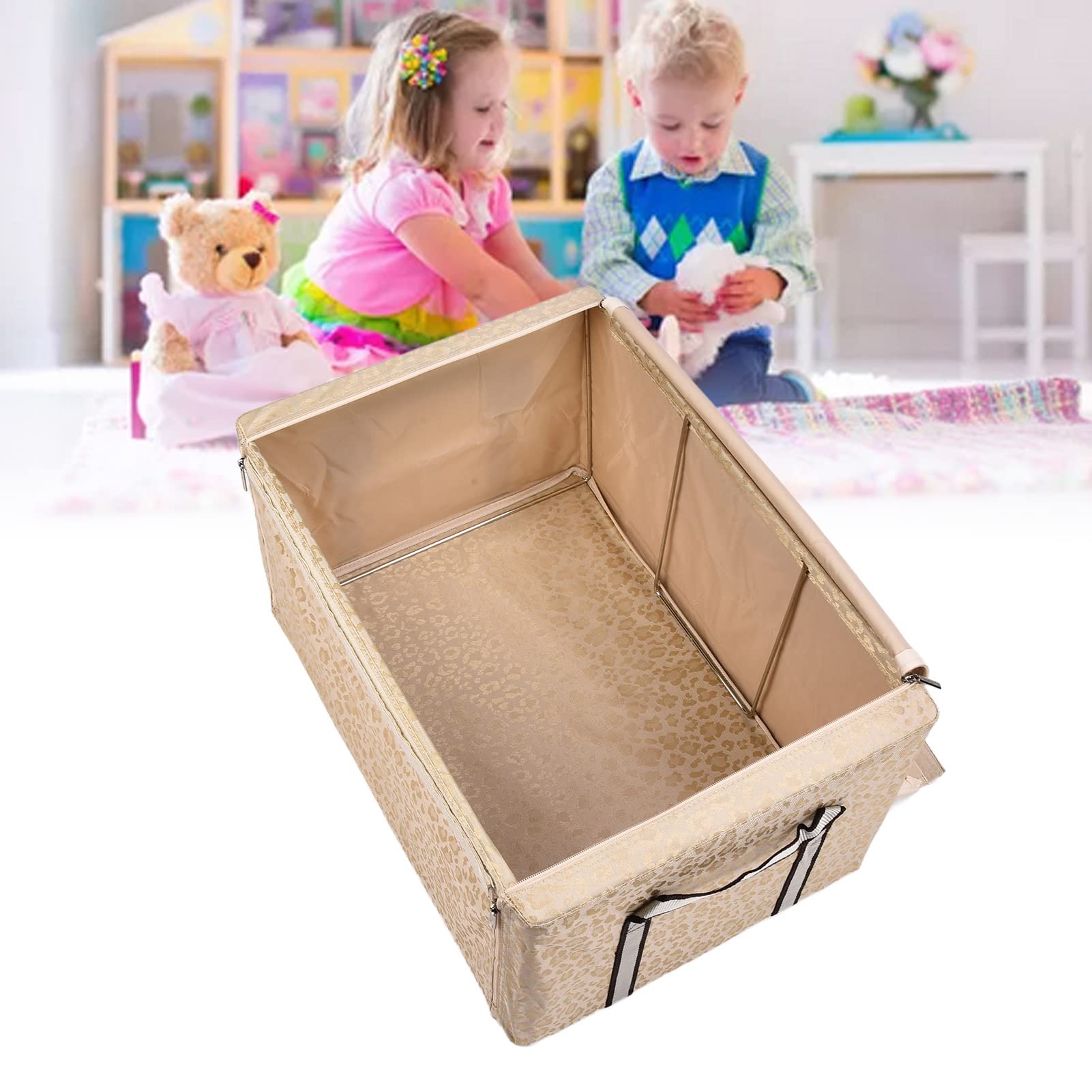 EVTSCAN Foldable Waterproof Storage Box for Clothes & Toys (White) - Home Organization