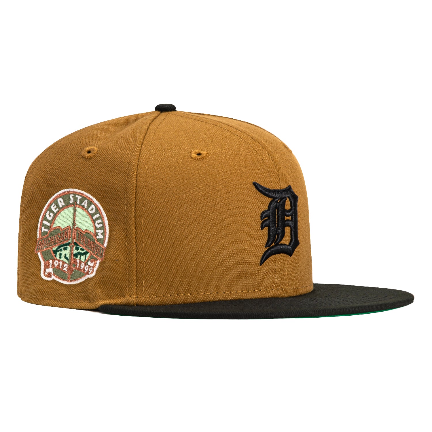 New Era 59Fifty Detroit Tigers MLB Baseball Cap with Old Gold & Black Colors - Official Licensed Snapback Hat for Men, Women & Fans - Perfect for Games, Tailgating & Streetwear Fashion