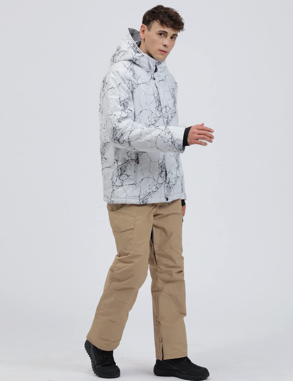 YEEFINE Men's Waterproof Ski Suit Set - Winter Snowboard Jacket & Pants for Outdoor Activities | Warm Snowsuit for Skiing, Snowboarding & Cold Weather Adventures