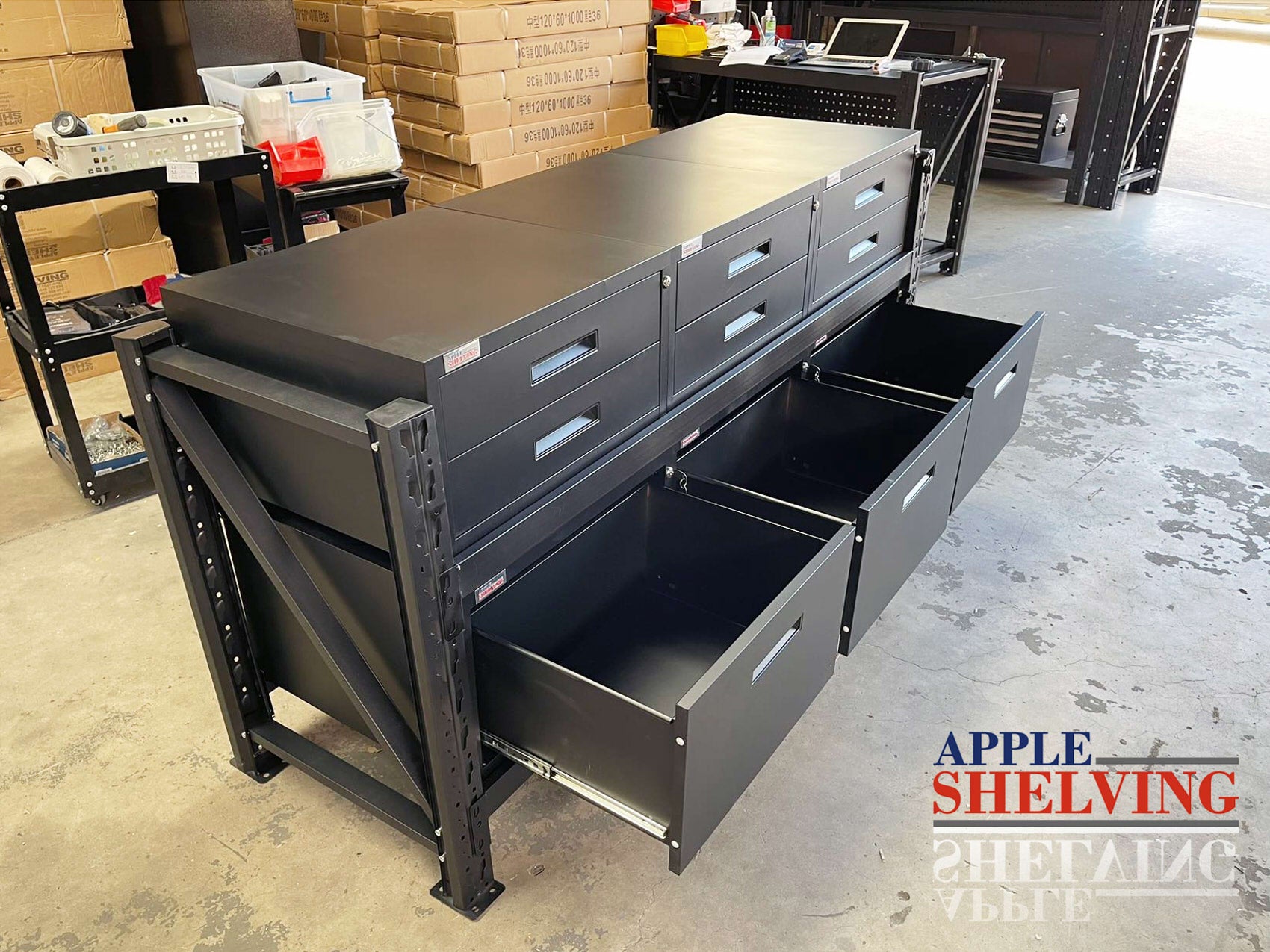 Lockable Single Drawer Storage Unit - Secure Organizer for Office, Home, or Workshop Use
