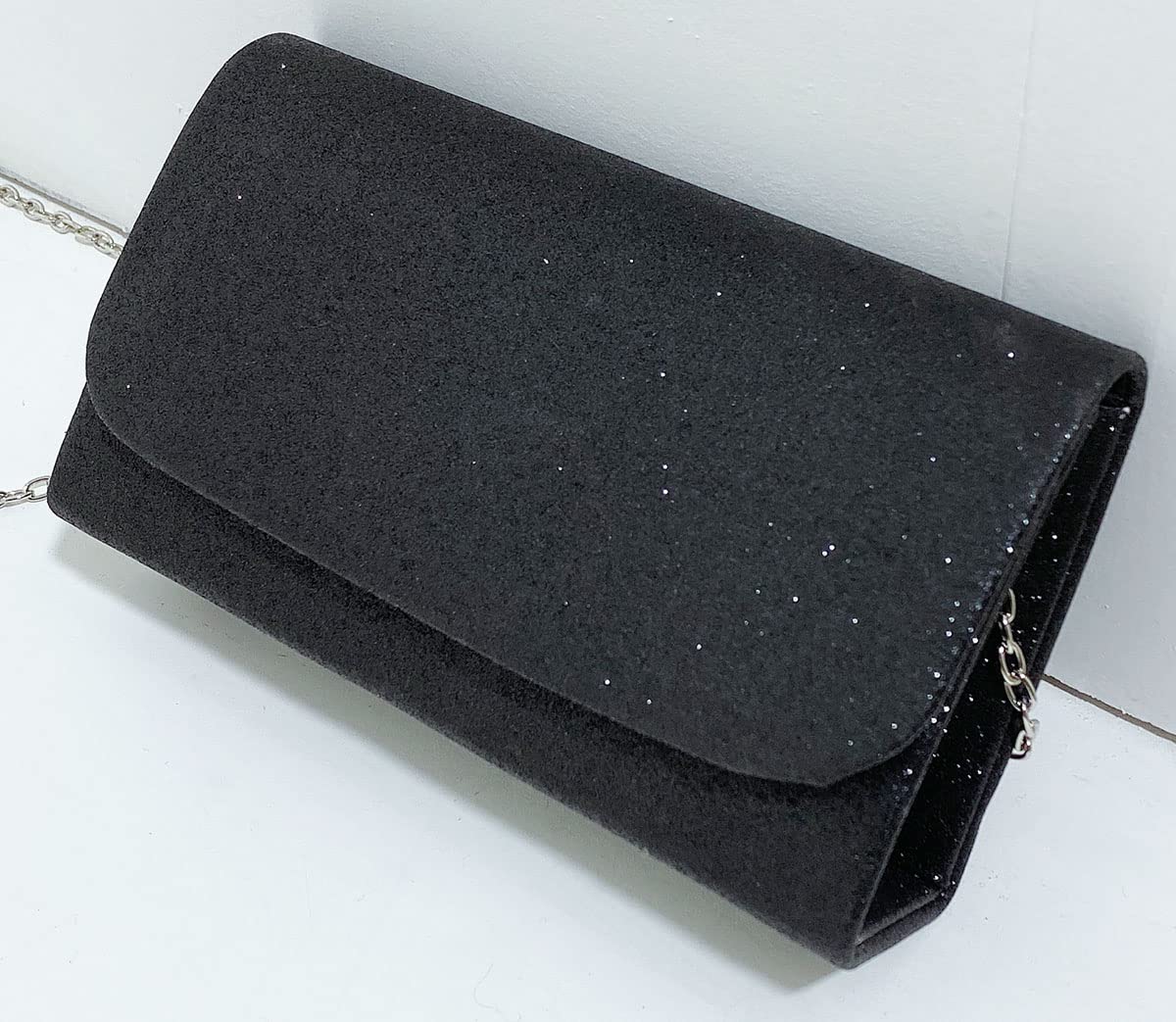 Leah Ward Women's Glitter Clutch Bag for Wedding, Evening Party, Prom - Elegant Small Handbag for Special Occasions & Formal Events
