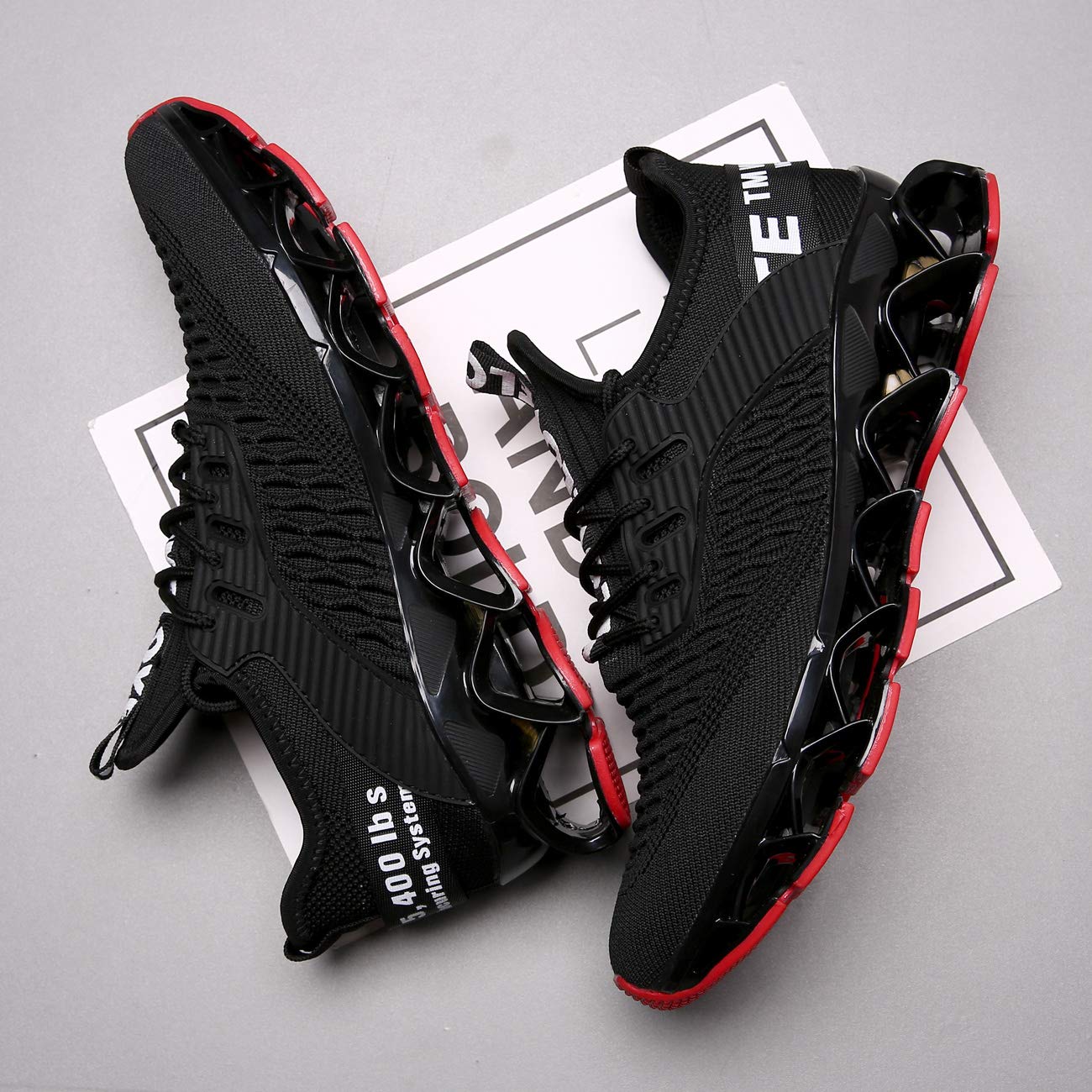 Men's Running Shoes - Non-Slip Blade Design Fashion Sneakers with Breathable Mesh & Soft Sole for Athletic Walking | Perfect for Jogging, Gym Workouts & Casual Wear