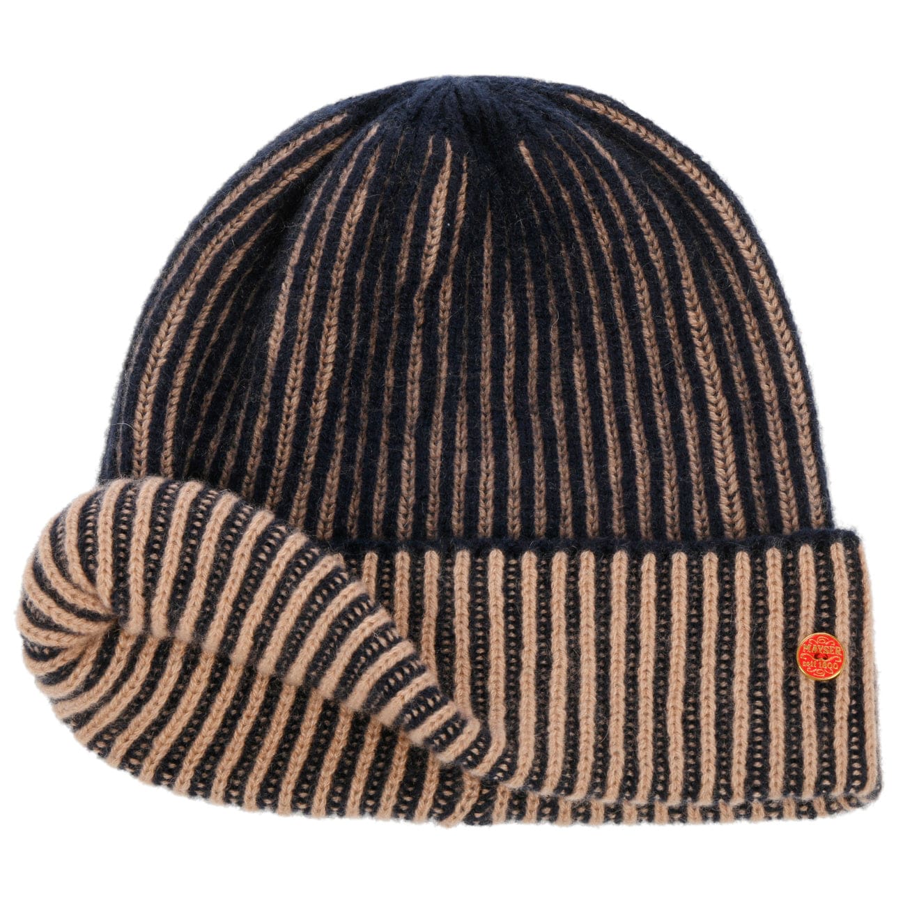 Luxury Harper Cashmere Beanie Hat by Mayser - Soft Winter Knit Hat for Women & Men - Perfect for Skiing, Snowboarding & Cold Weather Fashion