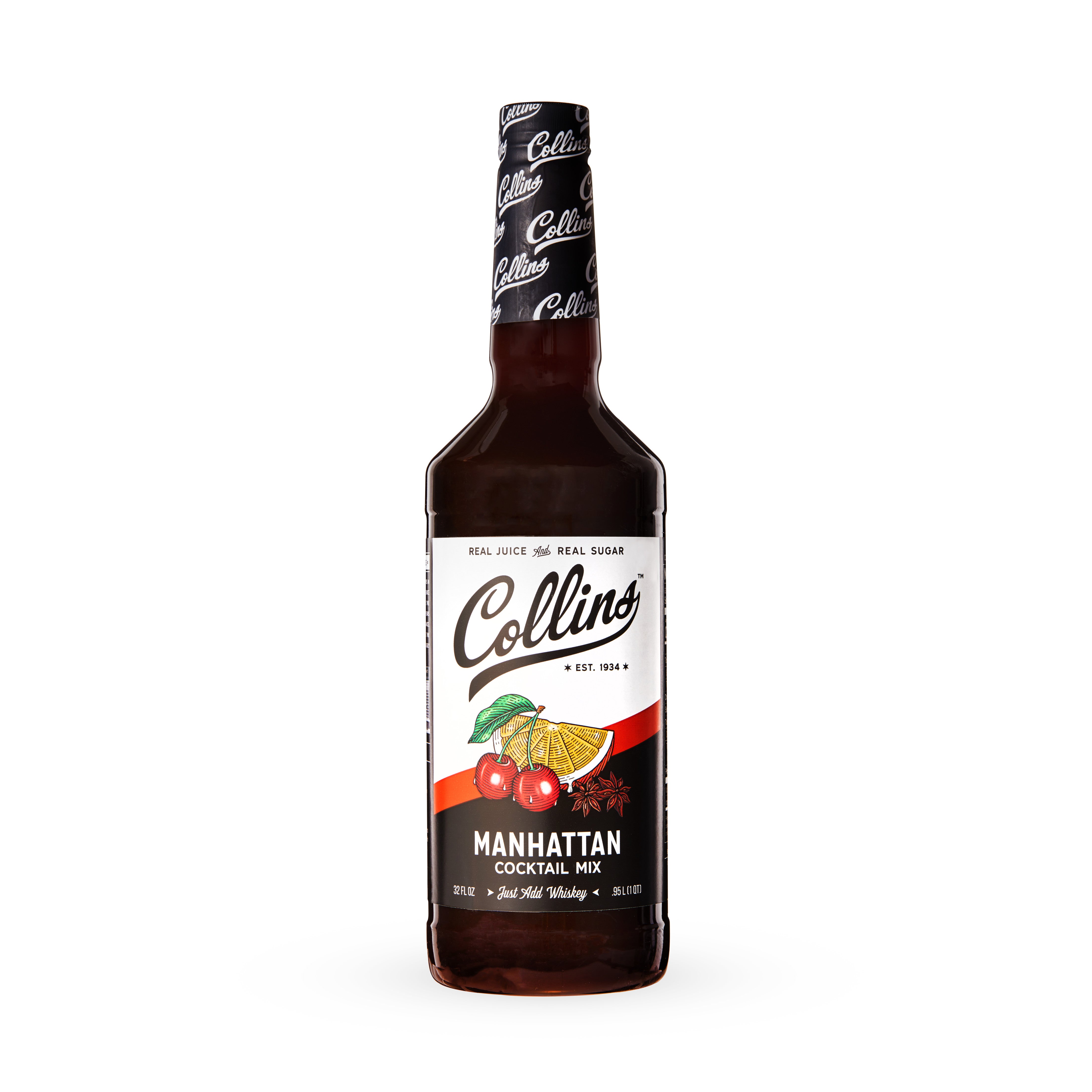 Premium Manhattan Cocktail Mix - 32 oz Bottle | Classic Whiskey Cocktail Mixer for Home Bars, Parties & Entertaining | Perfect for Happy Hours, Dinner Parties & Special Occasions