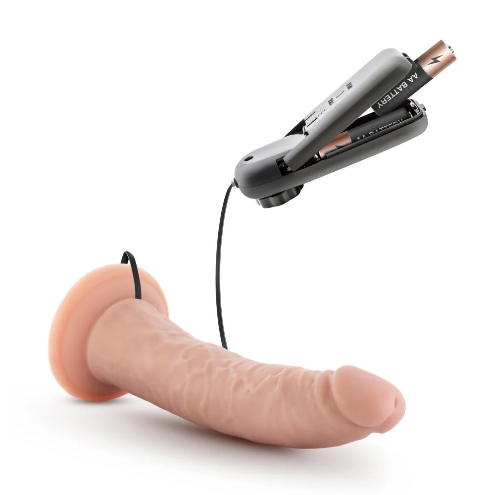 Dr. Skin Dr. Dave Realistic 7-Inch Vibrating PVC Dildo - Lifelike Adult Toy for Couples & Solo Play - Perfect for Bedroom Fun & BDSM Scenes