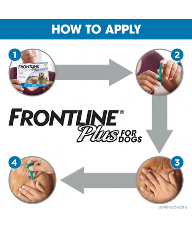 Frontline Plus Flea & Tick Treatment for Medium Dogs 10.1-20kg (2 Sizes) - Fast-Acting Protection for Dogs 25-45 lbs | Home & Outdoor Use