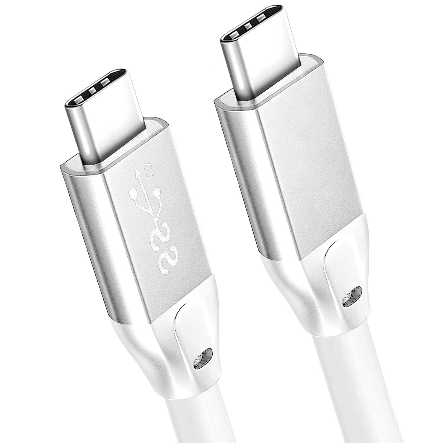 USB C to USB C 3.1 Gen 2 Cable 10ft - 10Gbps Fast Charging & Data Transfer Cable, 4K Video Monitor Cord, Compatible with USB-C Portable Monitor, Docking Station, Quest Link - Perfect for Home Office, Gaming & Mobile Workstations