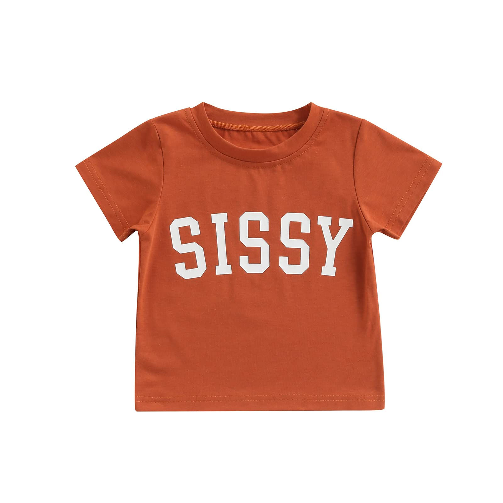 Funny Letter Toddler T-Shirts - Short Sleeve Summer Top for Boys & Girls