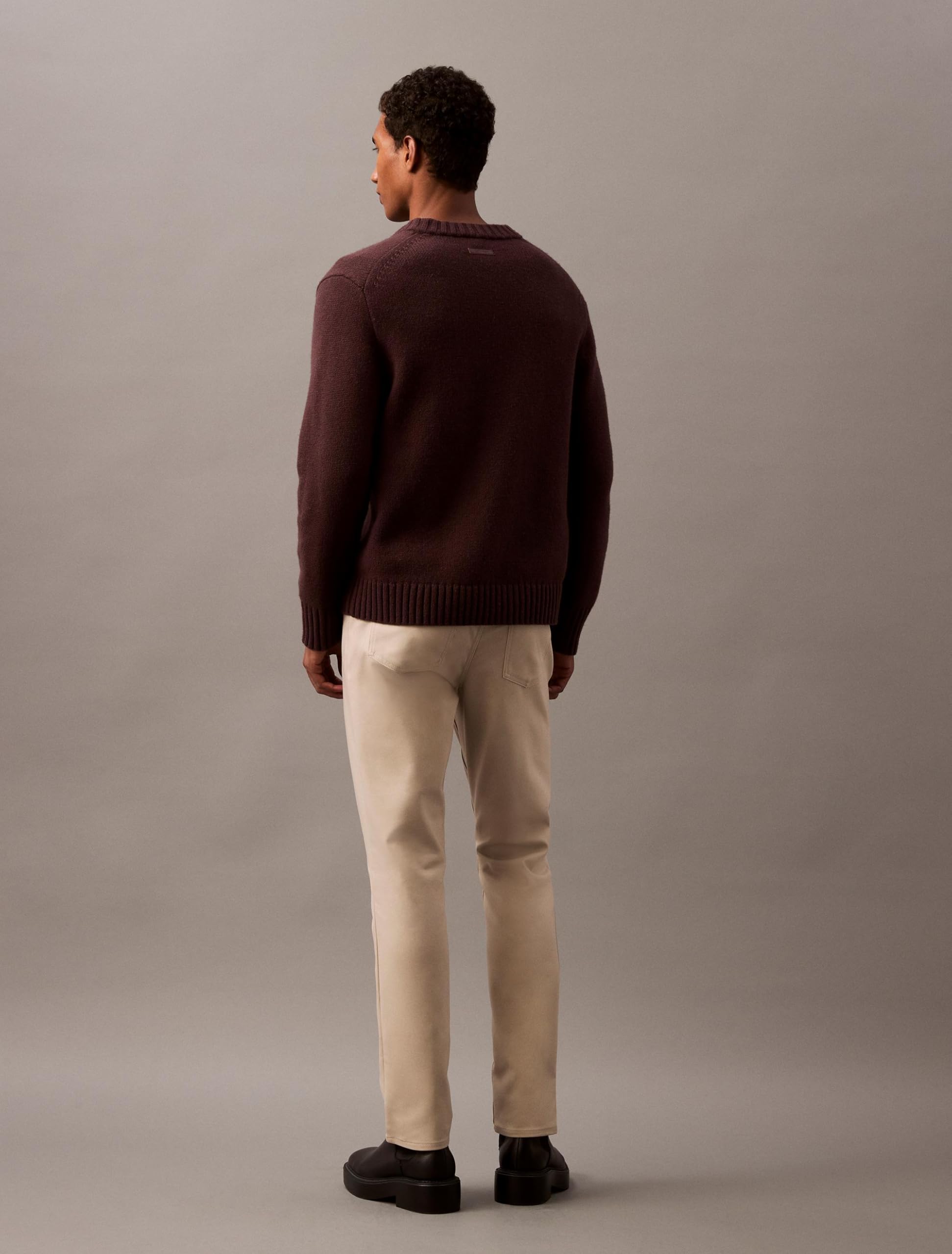 Calvin Klein Men's Move 365 Stretch Slim Fit Wrinkle Resistant Tech Woven Pants | Comfortable Office & Travel Dress Pants for Business Casual Wear