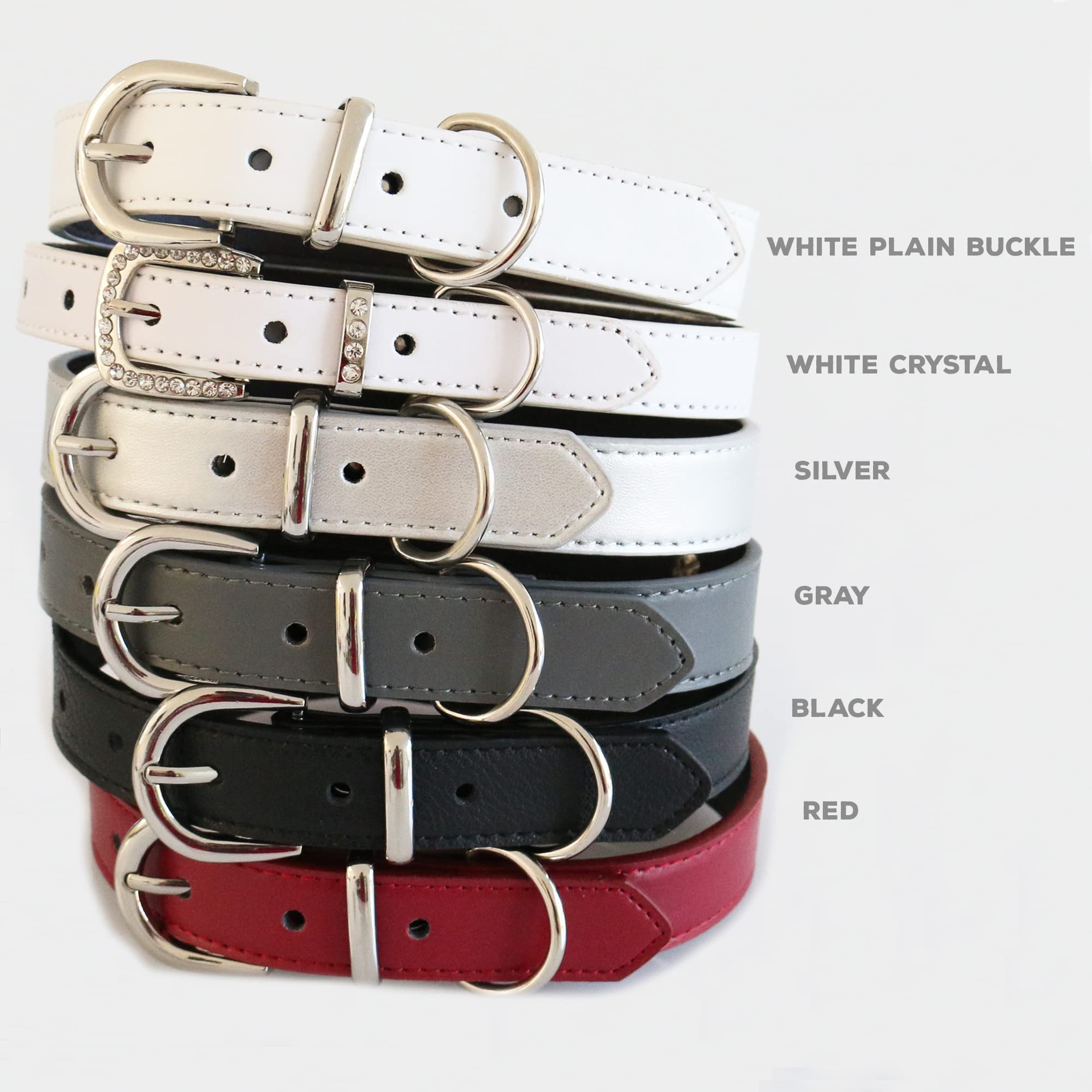 Premium Sage Green Bow Tie Dog Collar - Black, Gray, Brown, Ivory, Champagne, Copper, Gold & Green Leather Puppy Collar with Adjustable Bow Tie - Perfect for Weddings, Parties & Special Occasions