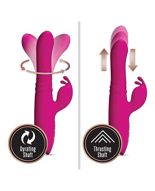 Kira Rechargeable Silicone Rabbit Vibrator - Waterproof G-Spot & Clitoral Stimulator for Women, Velvet Pink | Perfect for Solo Play & Couples Intimacy