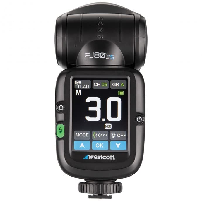 Westcott FJ80 II S Universal 80Ws Touchscreen Speedlight for Sony Cameras - Perfect for Portrait, Wedding & Studio Photography