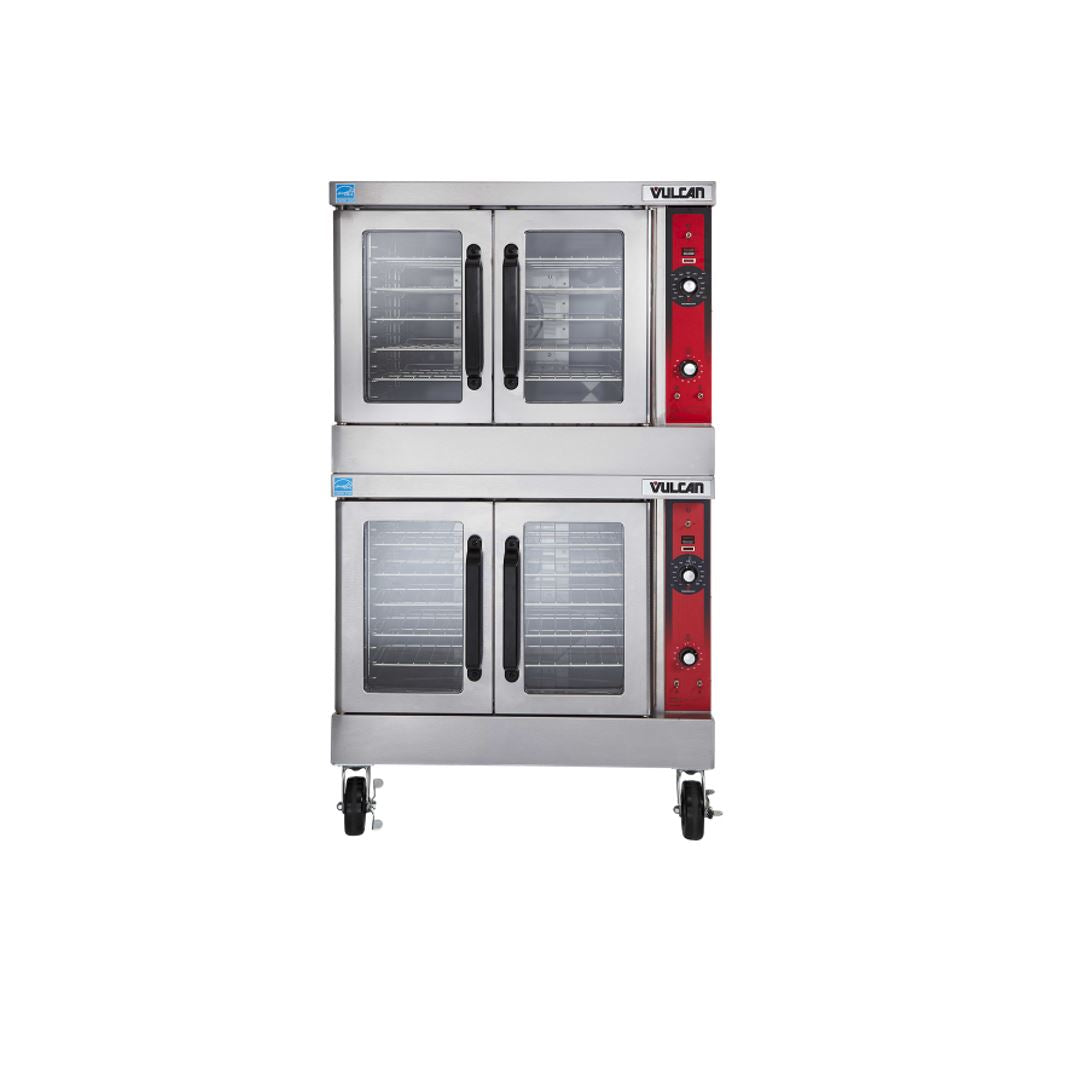 Vulcan Double Deck Full Size Commercial Gas Convection Oven with Digital Controls - Natural Gas - Perfect for Bakeries, Restaurants & Catering Businesses
