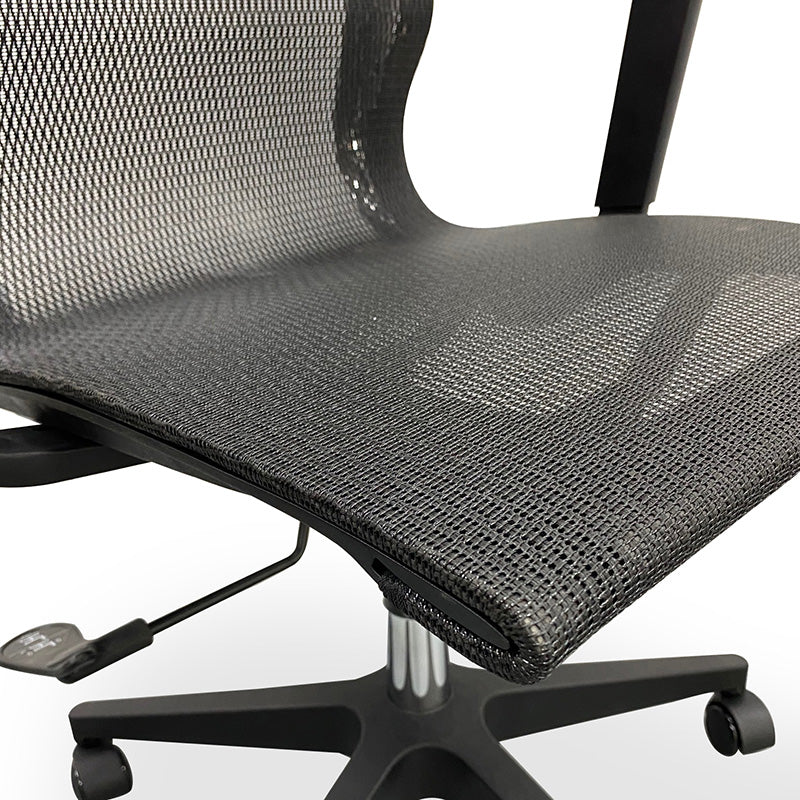 Premium GUSTO Executive Office Chair - Ergonomic High Back Mesh Chair with Lumbar Support, Adjustable Height & Tilt, Black - Perfect for Home Office, Conference Rooms & Corporate Workspaces