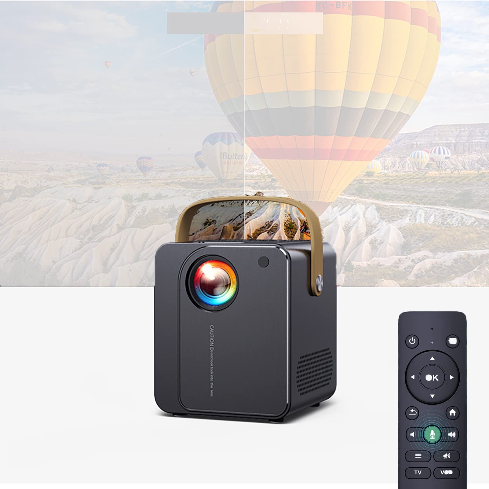 CYLZRCl WiFi Projector - 1080P HD Mini Projector with 8000 Lumens, 300