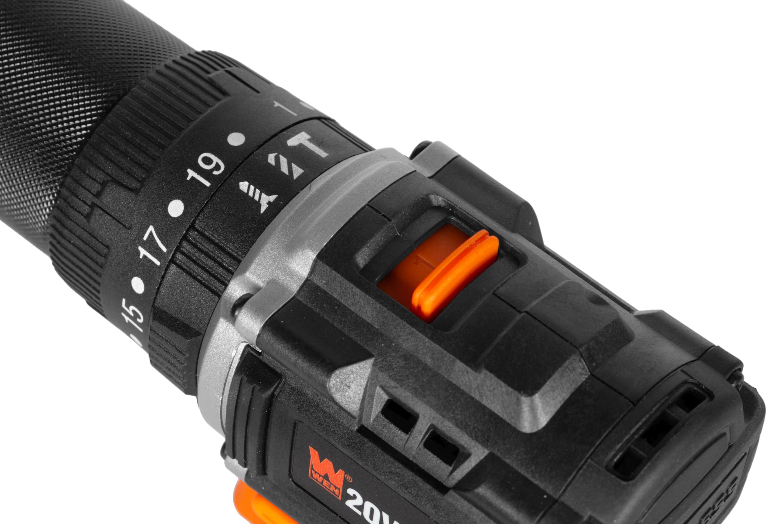 WEN 20V Max Cordless Hammer Drill and Driver Kit - Brushless Motor, 1/2-Inch Chuck, 2.0Ah Lithium-Ion Battery & Fast Charger Included (Model 20121) - Perfect for DIY Projects, Home Repairs, and Professional Construction Work