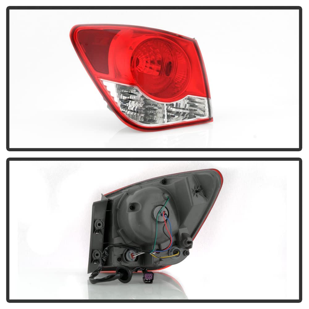 ACANII LED Tail Lights Brake Lamps Assembly for 2011-2016 Chevy Cruze - Factory Style Replacement for Driver & Passenger Side - Enhance Night Visibility & Safety Driving
