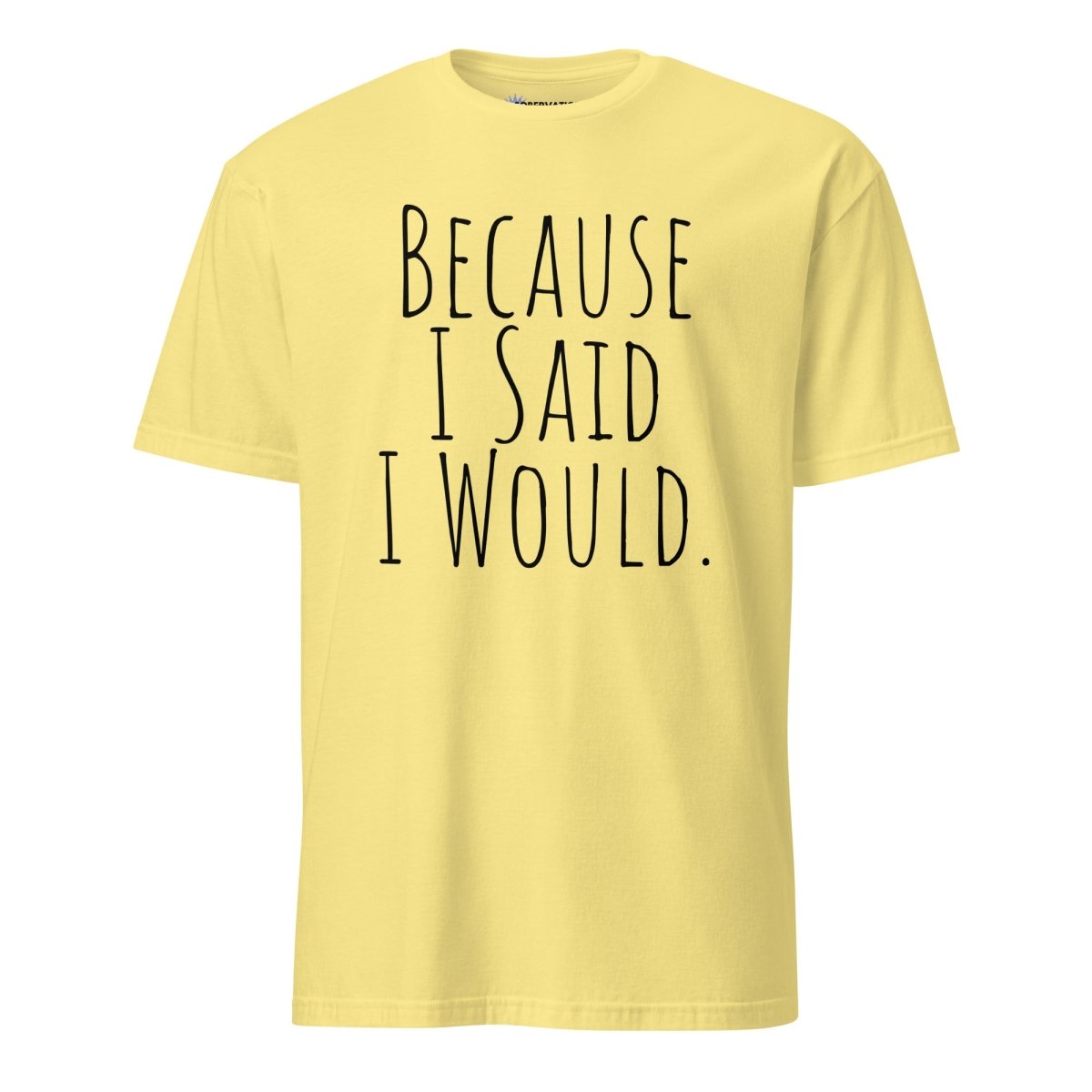 Because I Said I Would Essential T-Shirt - Motivational Recovery Shirt for Men & Women - Inspirational Gift for Sobriety, Addiction Recovery & Self-Improvement - Perfect for AA Meetings, Gym Workouts & Daily Encouragement
