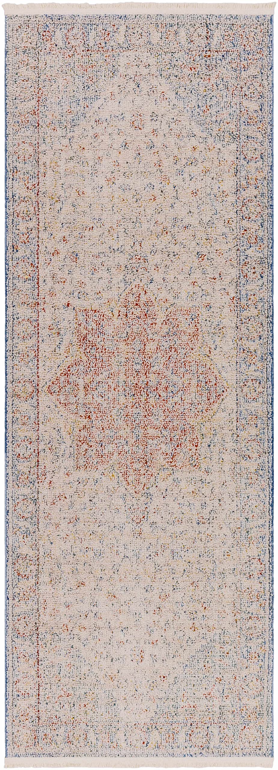 Hauteloom Choi Modern Area Rug - Soft Blue, Gray, Pink - 5'3