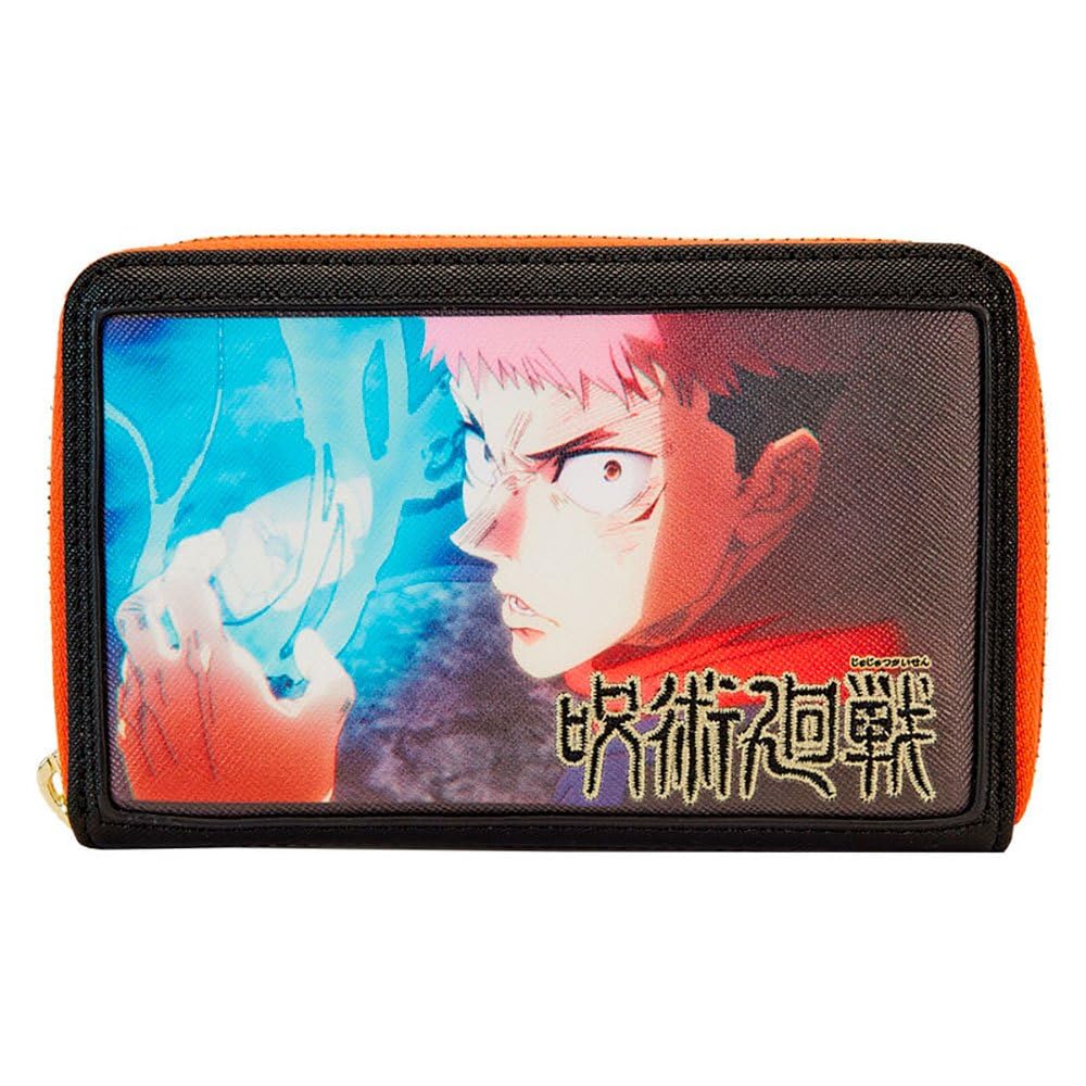 Loungefly Jujutsu Kaisen Yuji Itadori Anime Zip Around Wallet - Perfect for Cosplay, Conventions & Anime Fans Collection