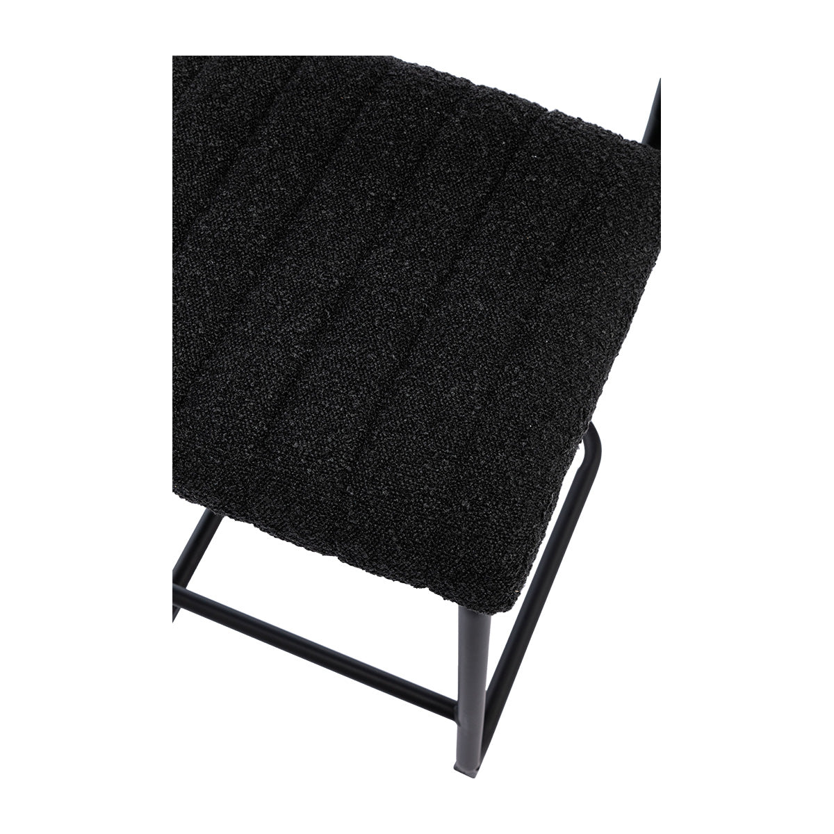 Blake Boucle Bar Stool - Modern Upholstered Counter Height Stool with Swivel Base for Kitchen Island, Breakfast Nook & Home Bar Decor