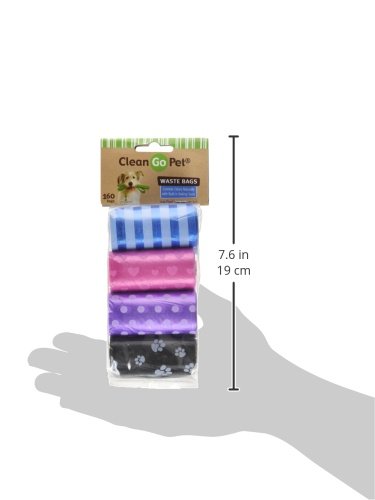 Clean Go Pet Dog Waste Bags - 8 Rolls (20 Bags Each) | Durable, Leakproof Poop Bags for Dogs | Value Pack | Perfect for Walking, Hiking & Park Cleanup